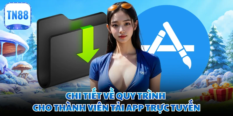 Chi tiết về quy trình cho thành viên tải app trực tuyến