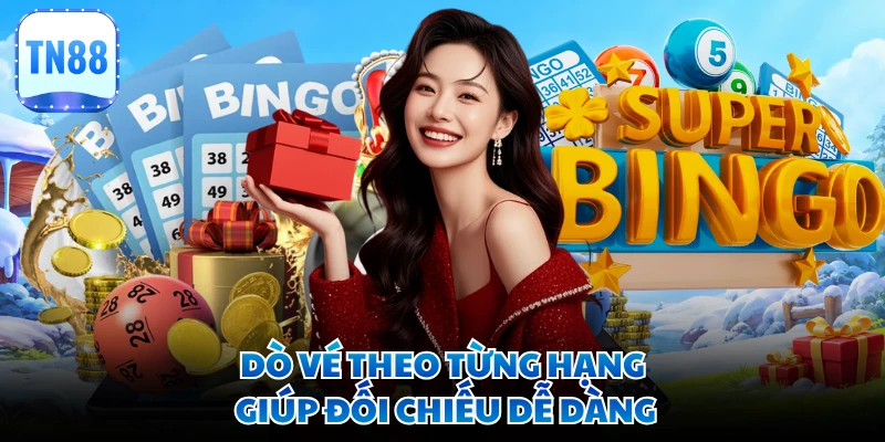 Dò vé theo từng hạng giúp đối chiếu dễ dàng