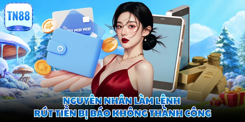 Nguyên nhân làm lệnh rút tiền bị báo không thành công